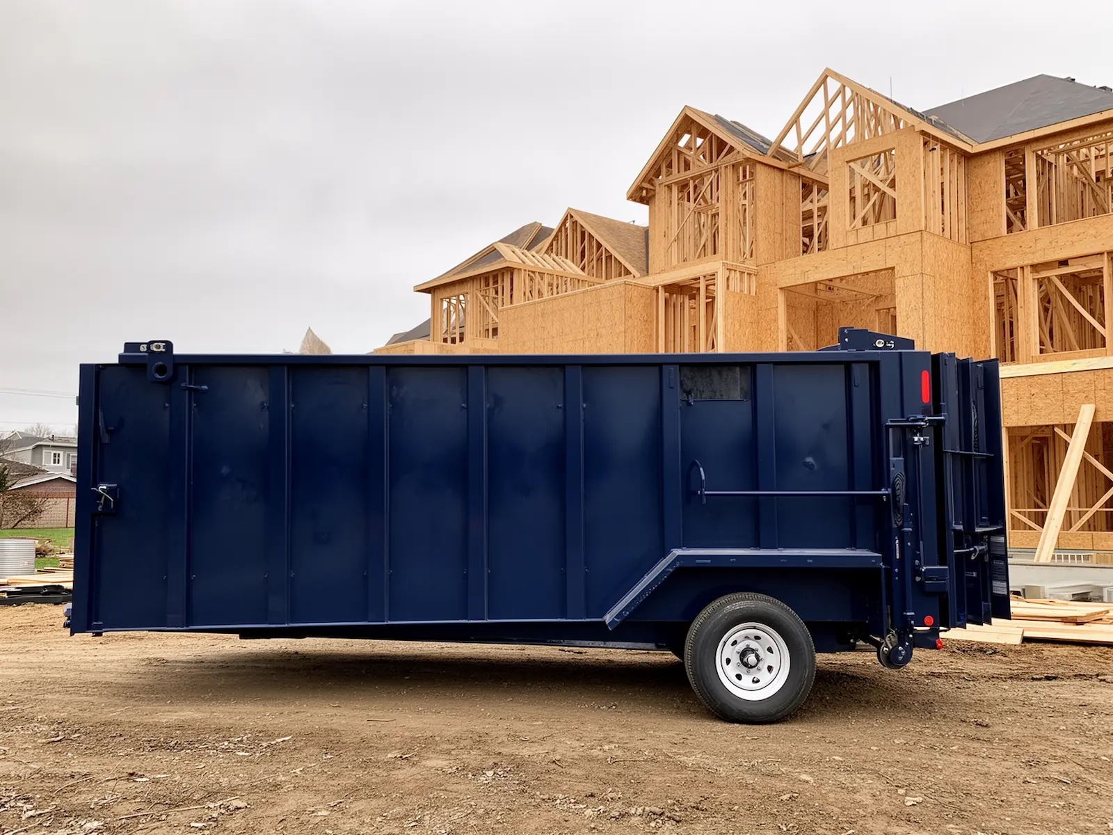 Roll-off dumpster from ML Express Dumpster Rental in Clearwater, FL